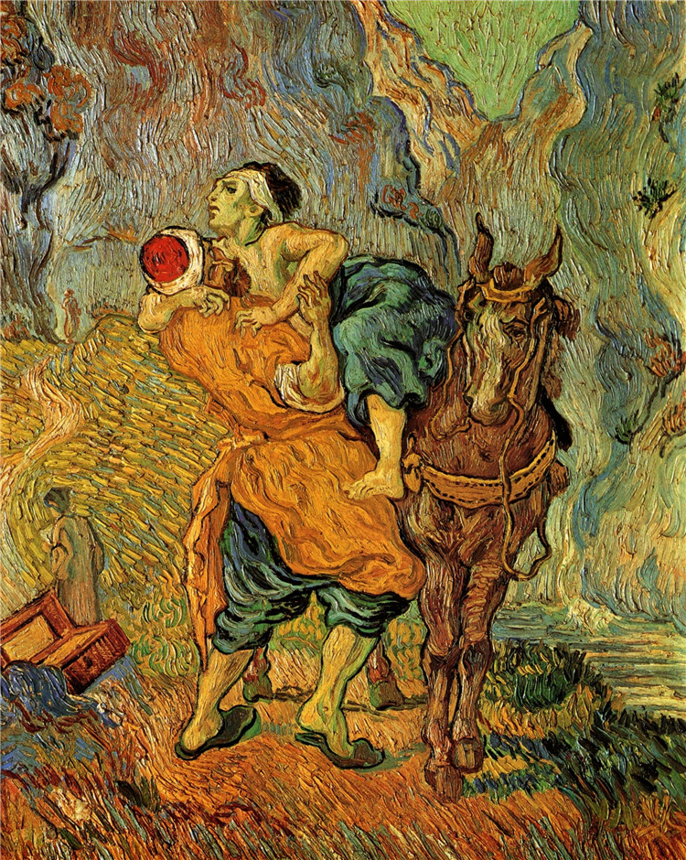 The Good Samaritan After Delacroix Van Gogh Oil Painting